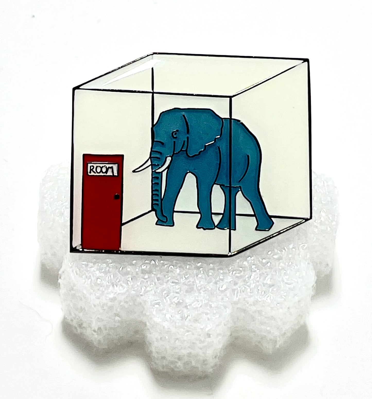 Elephant In The Room Enamel Pin