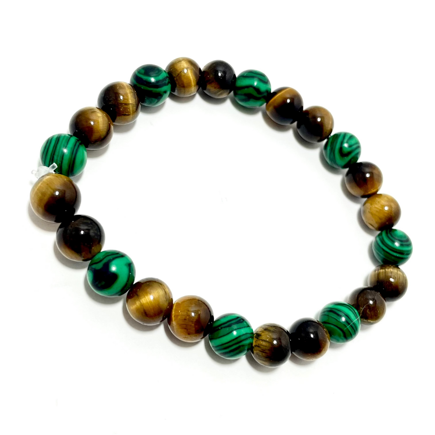 š¾ 8mm Tigerās Eye & Malachite Stretch Bracelet