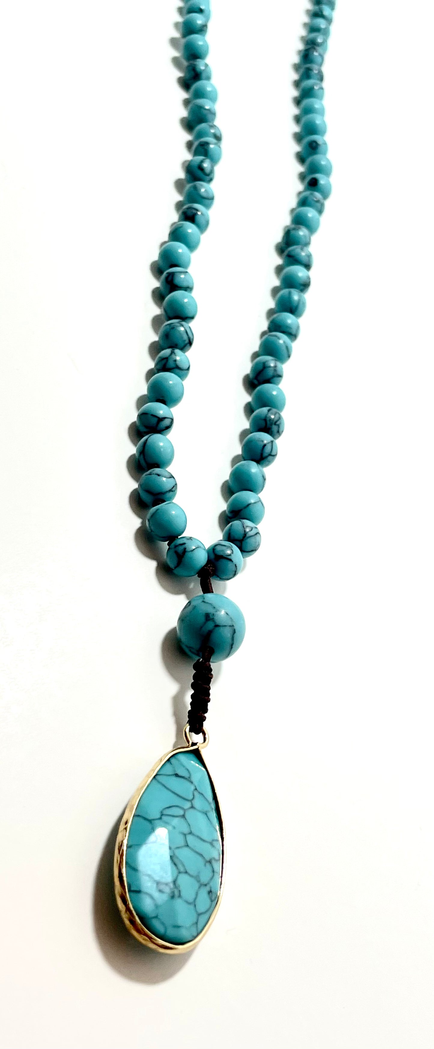 Turquoise Mala Necklace