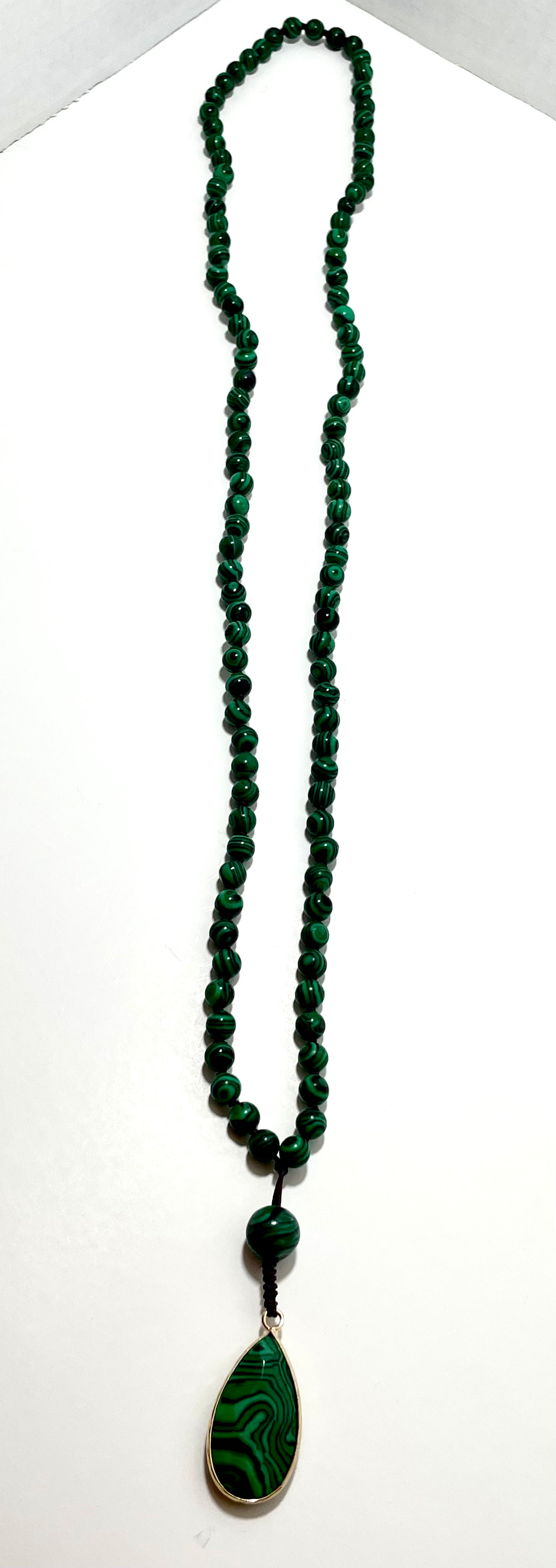 Malachite Mala Necklace