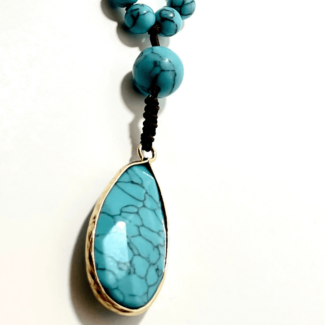 🌟 Turquoise Mala Necklace — photo 1