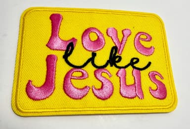 Love Like Jesus Patch | Vibrant Christian Patch | Faithfully Rooted Collection