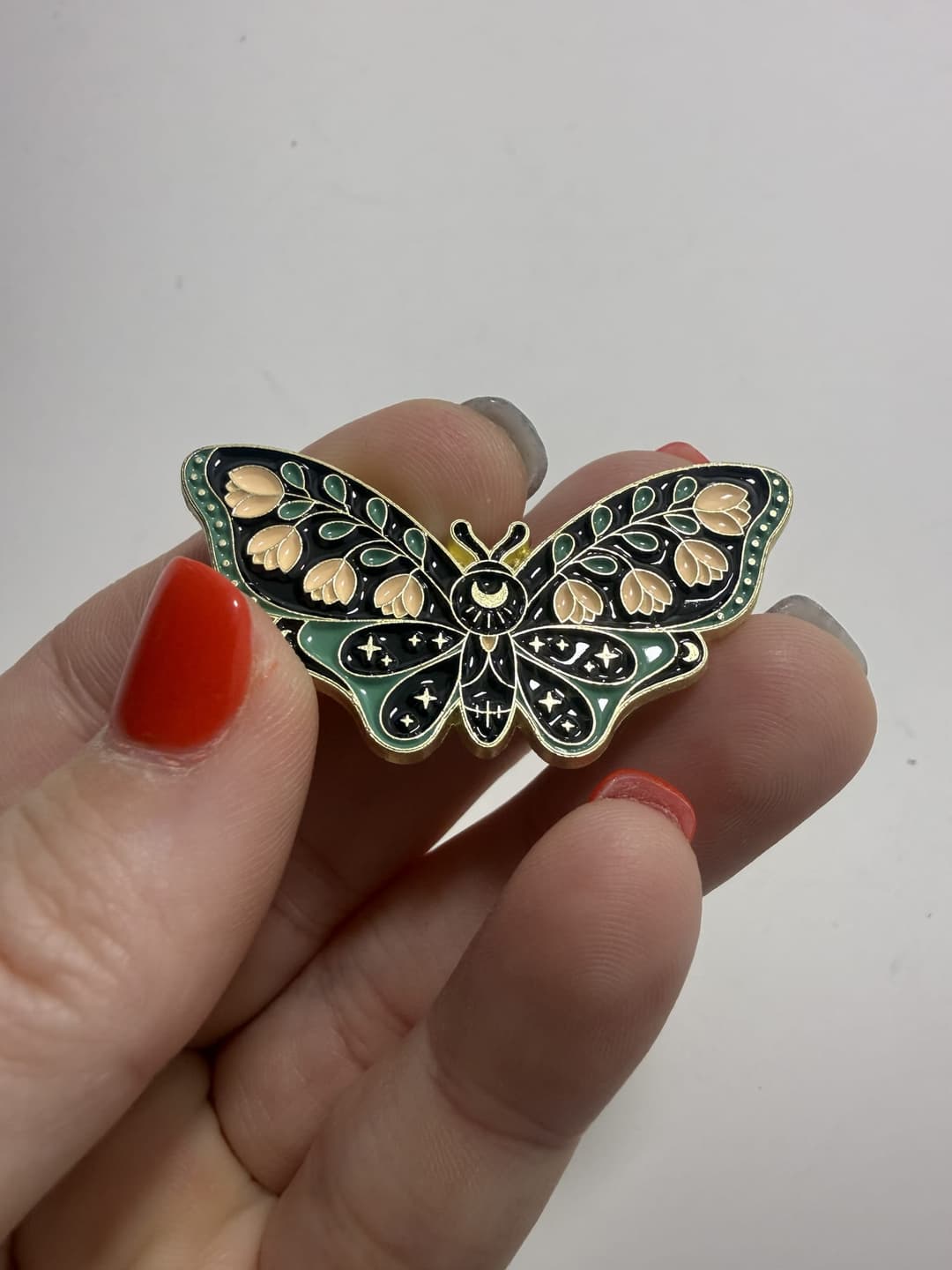 Flower Moth Brooch — photo 1