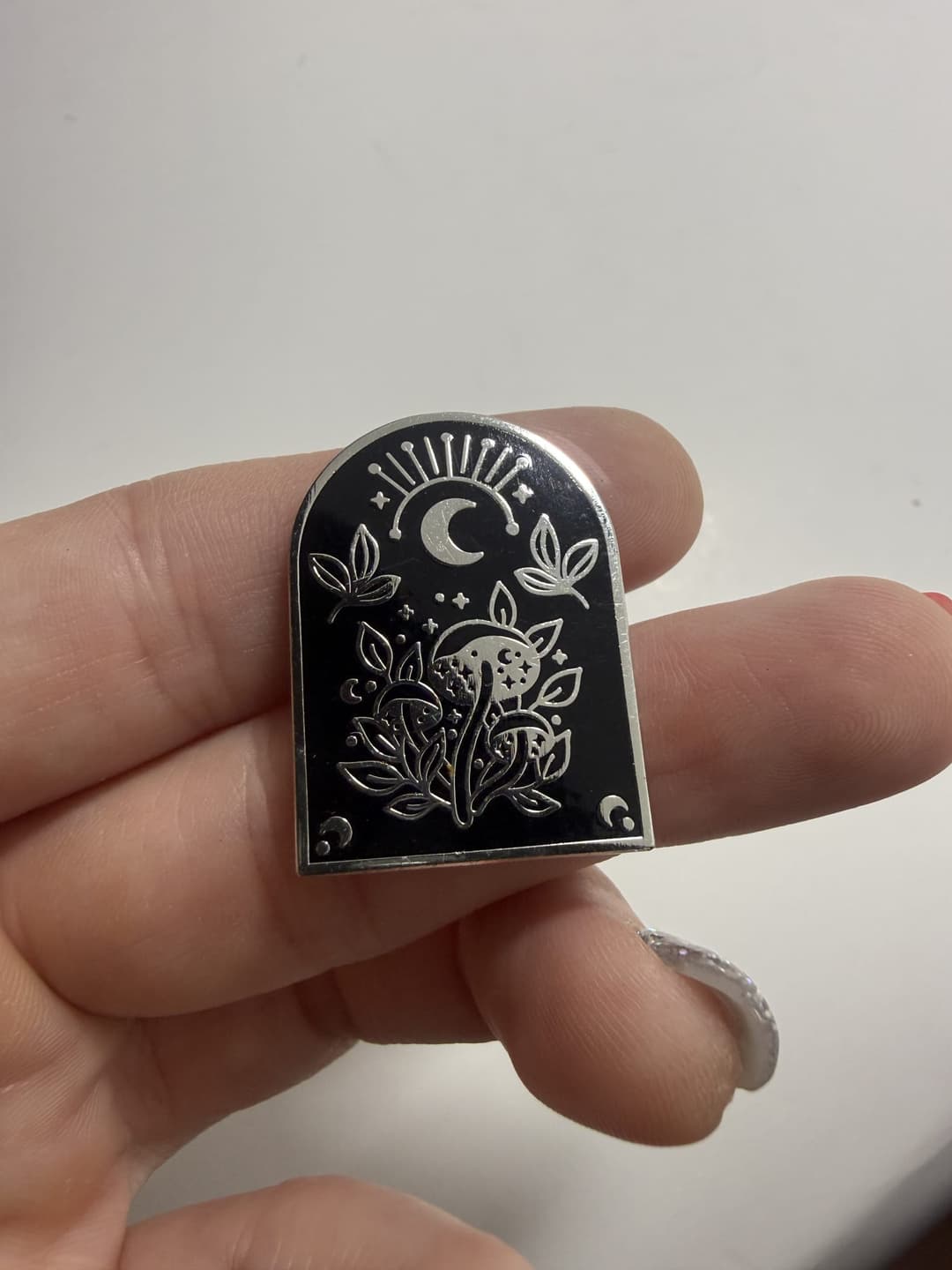 Celestial Mushroom Garden Enamel Pin — photo 1