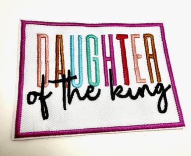 Daughter of the King Patch | Faithfully Rooted Collection