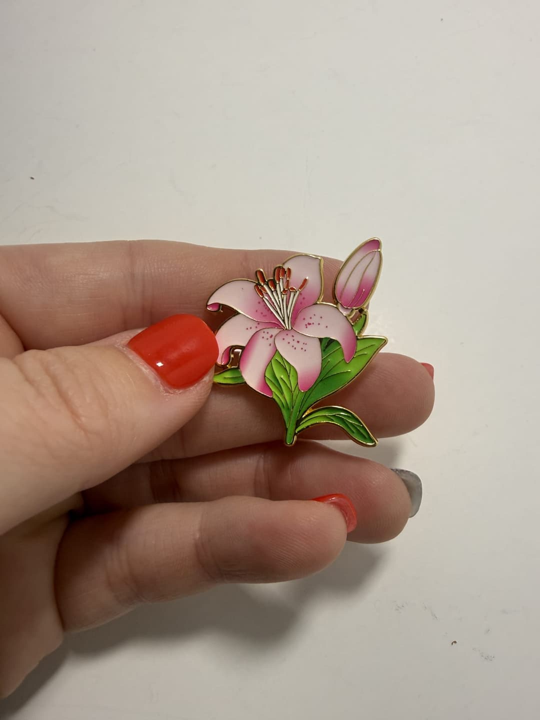 Lily Flower Enamel Pin — photo 1