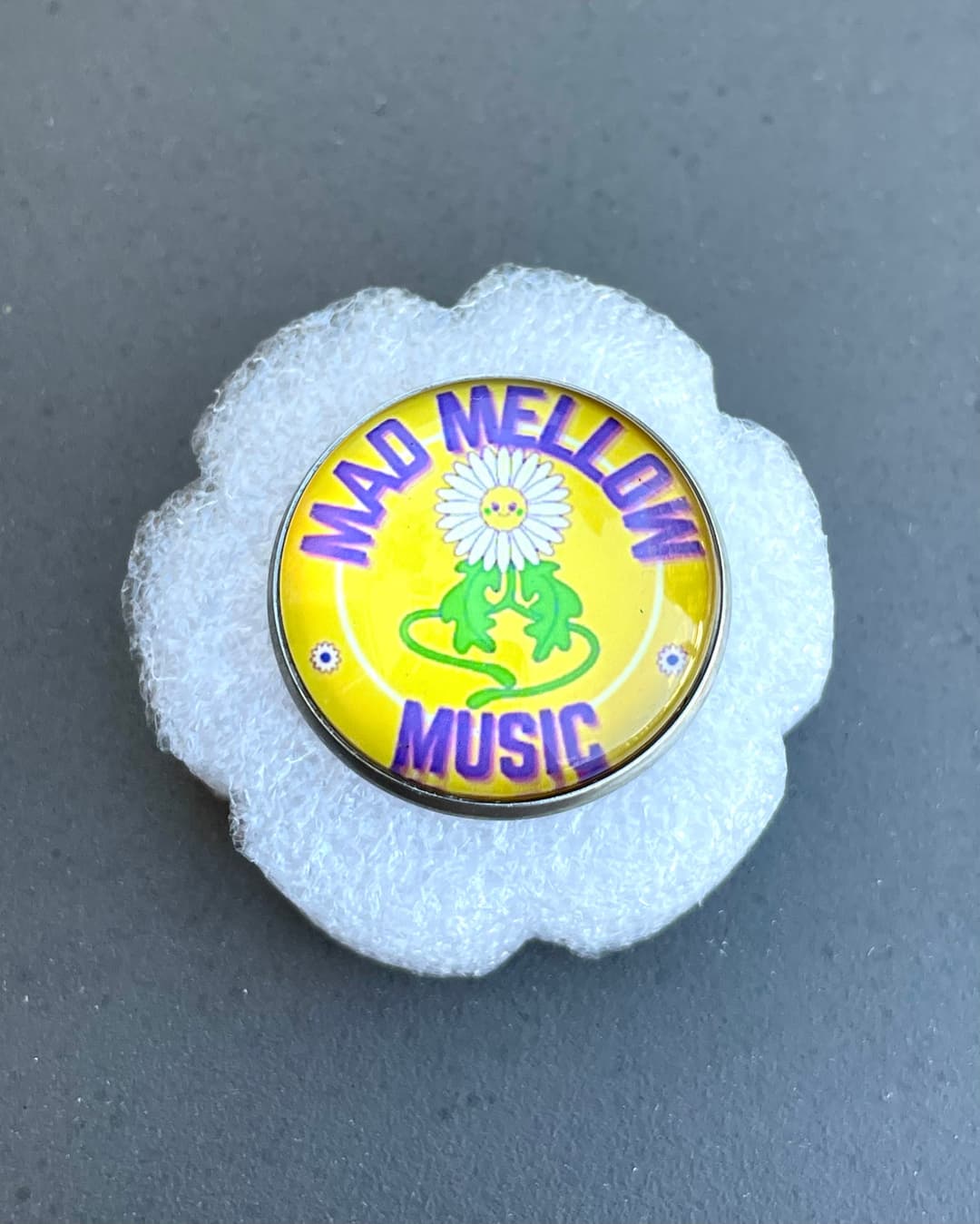 Mad Mellow Daisy Logo Pin – Official Band Merch Accessory — photo 1