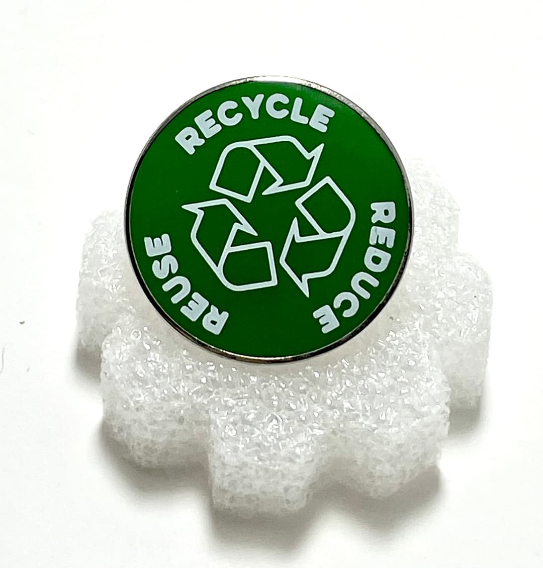 π Reduce, Reuse, Recycle Enamel Pin