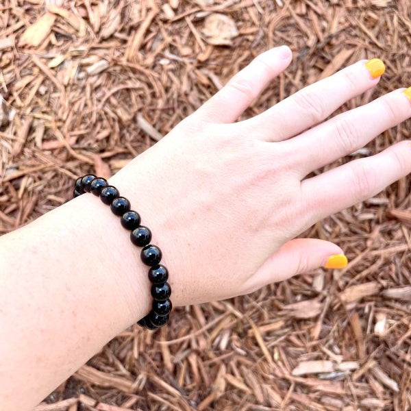 ✨ Stretchy 8mm Onyx Bracelet