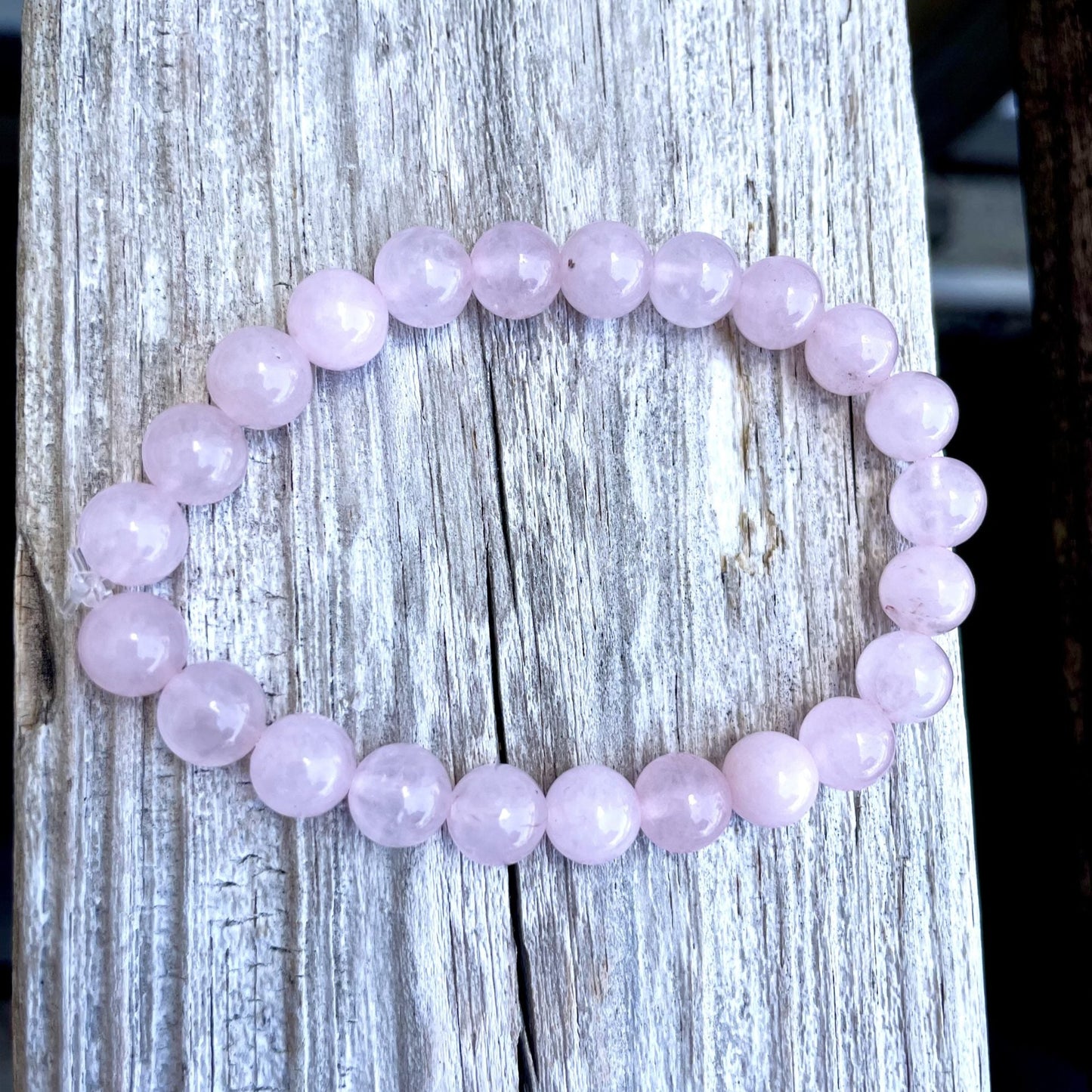 💖 Stretchy 8mm Rose Quartz Bracelet