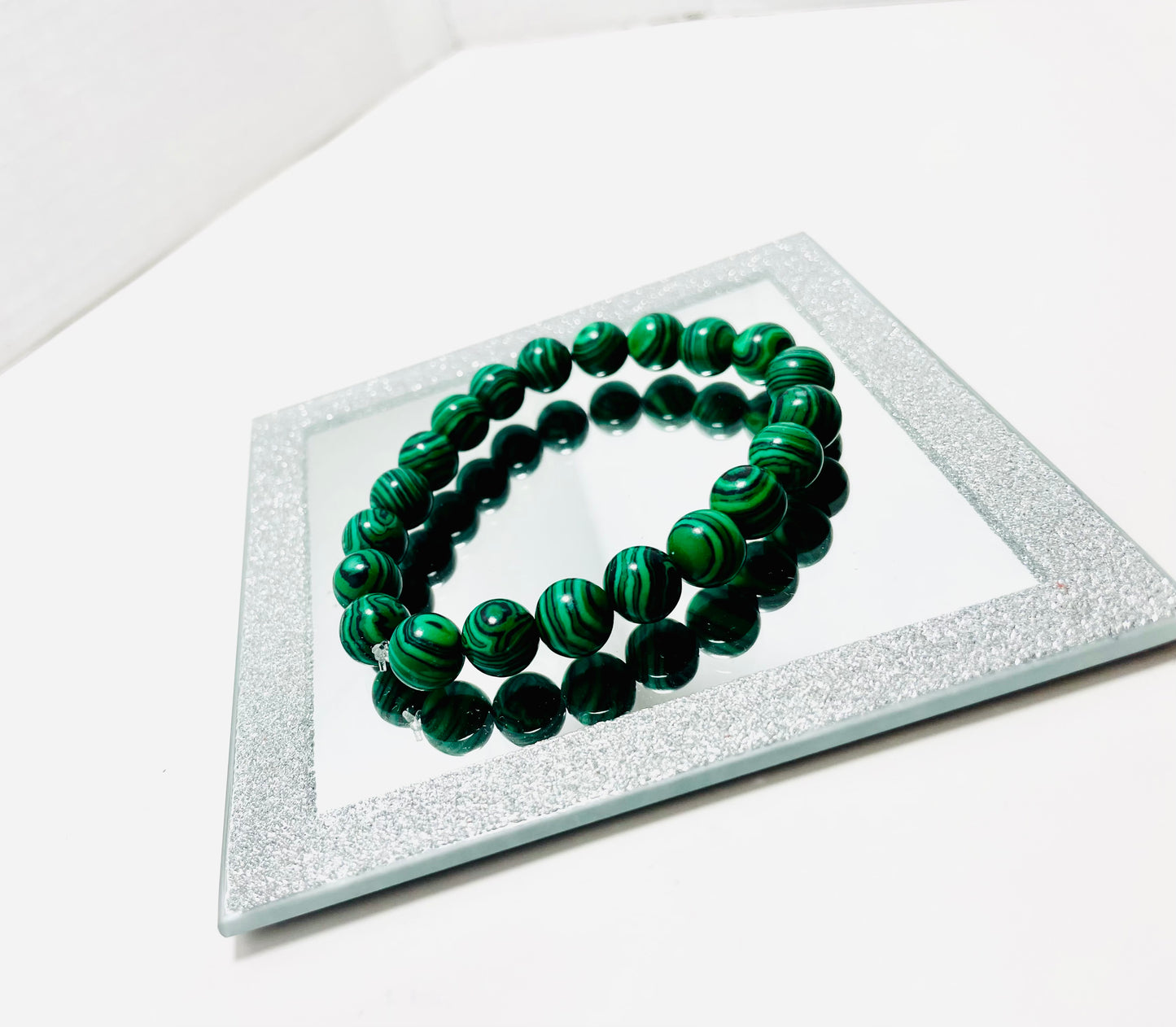 Handmade 10mm Malachite Bracelet – Mad Mellow Jewelry