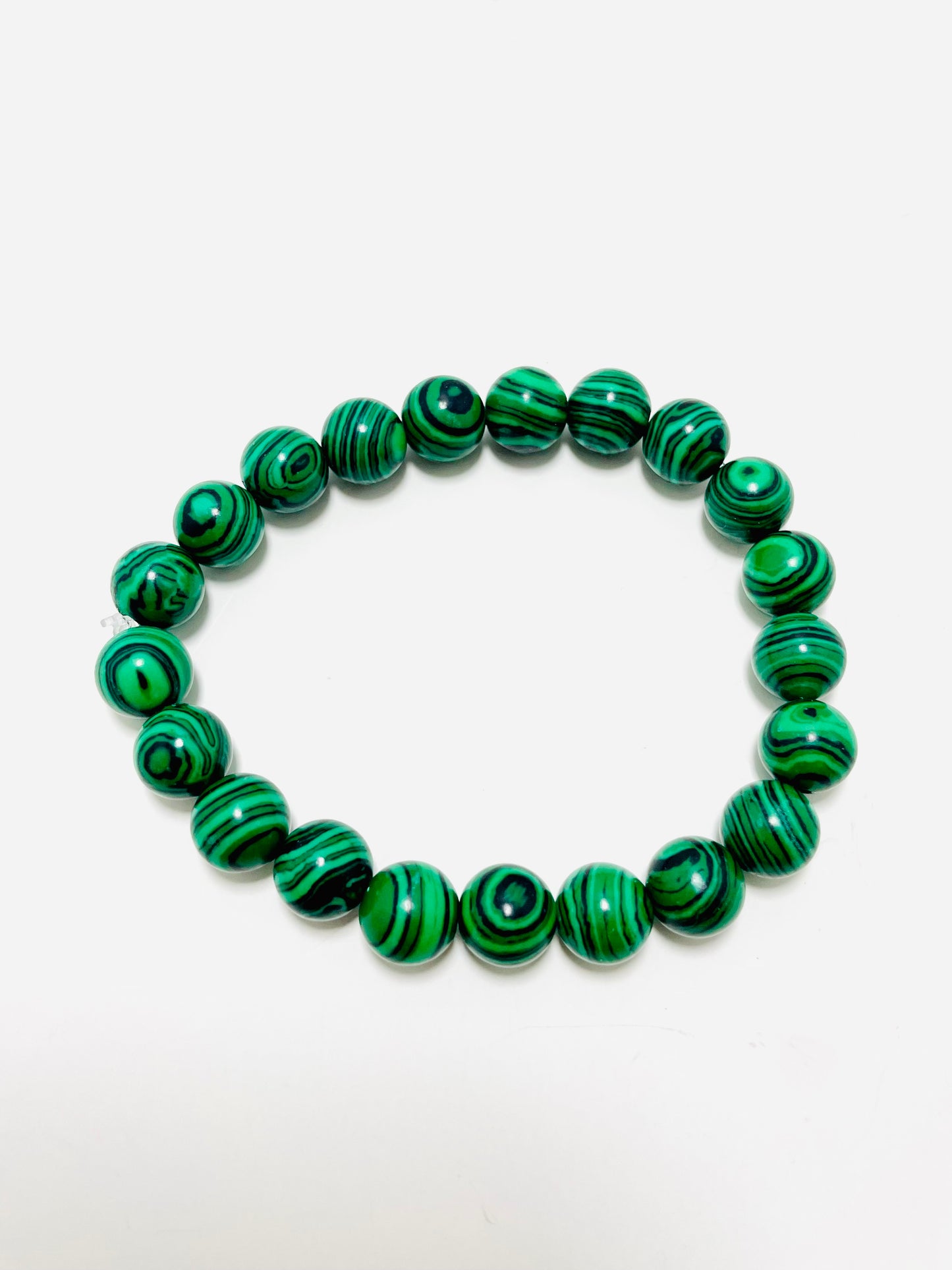 Handmade 10mm Malachite Bracelet – Mad Mellow Jewelry