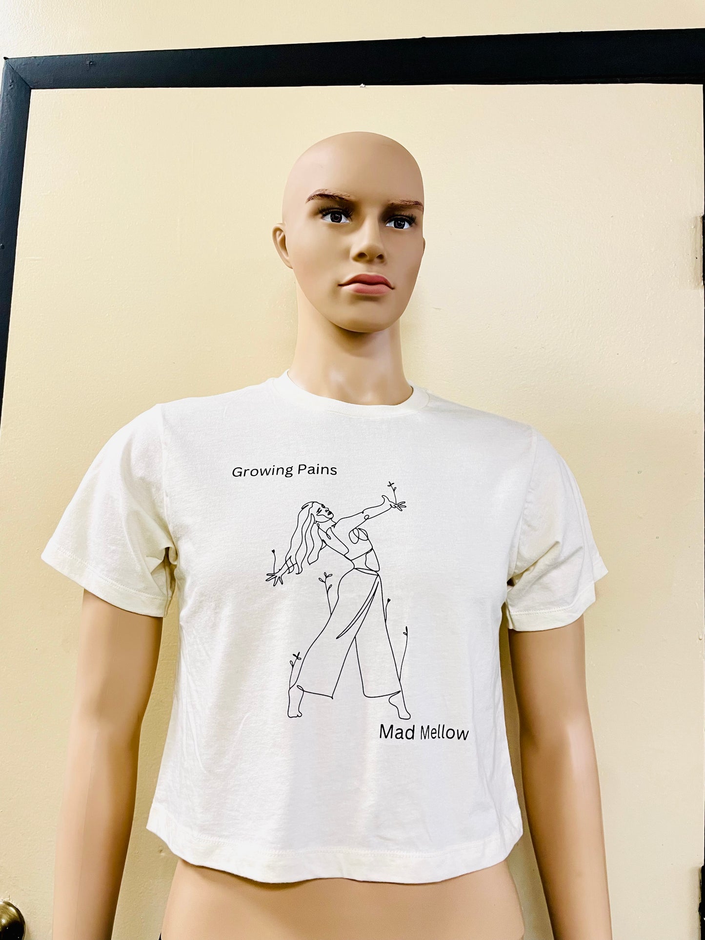 Mad Mellow “Growing Pains” Tan Crop Top – Official Album Art Merch