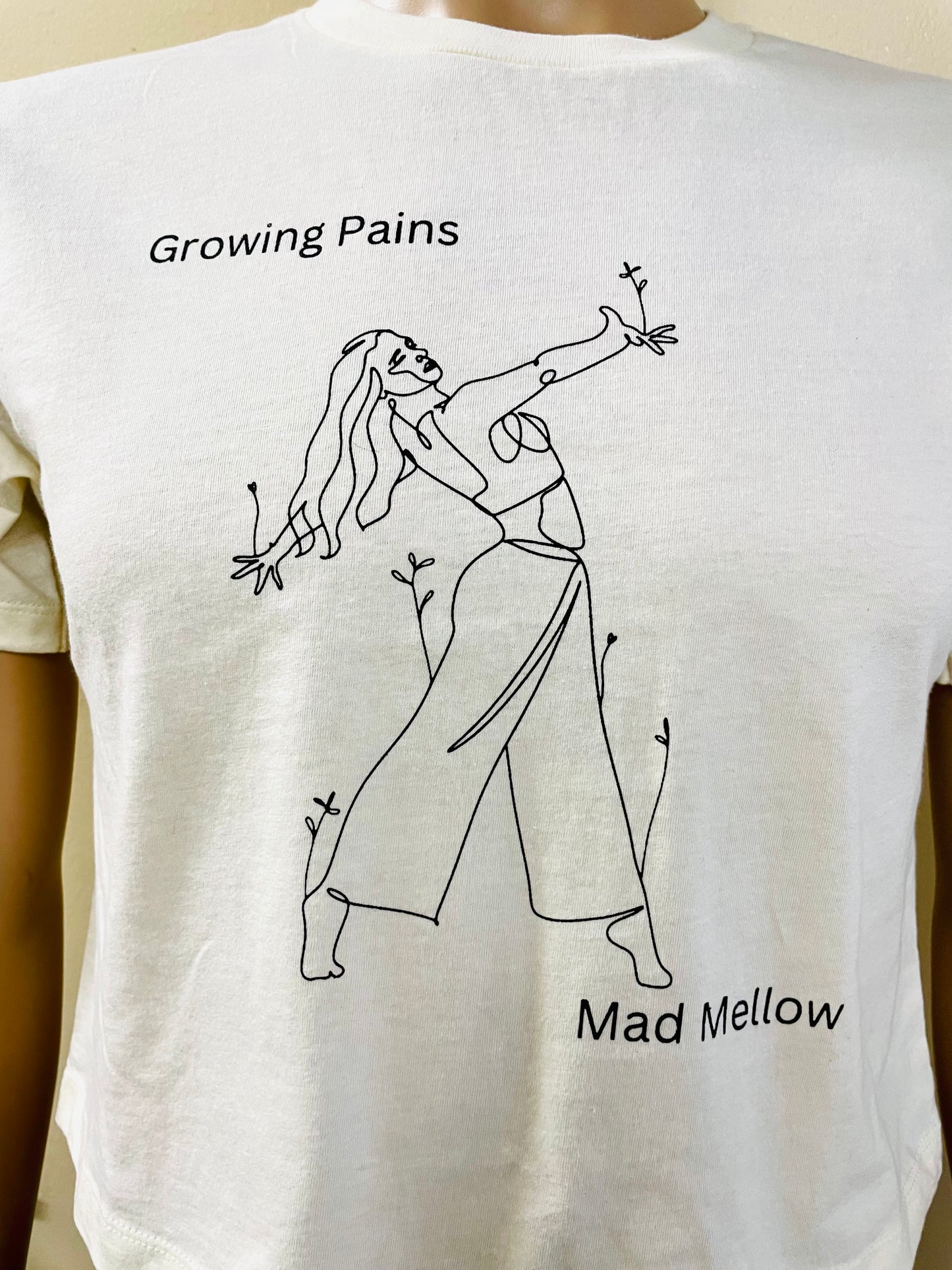 Mad Mellow “Growing Pains” Tan Crop Top – Official Album Art Merch